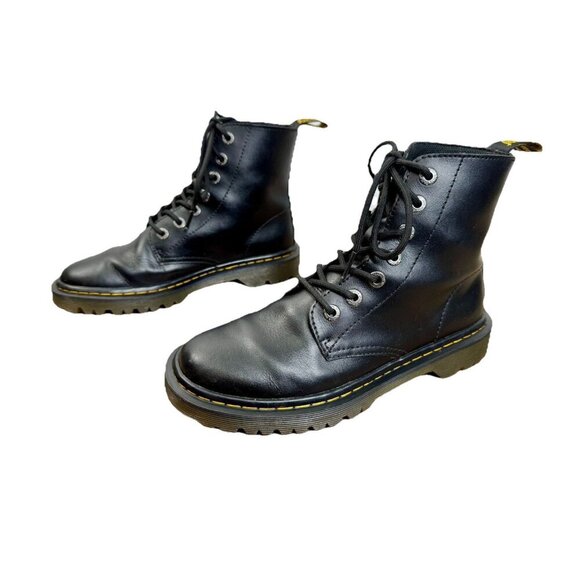 Martens Doc Luana Combat Boots Womens 7US/ 38EU Black Leather